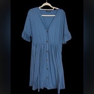 BloomChic Blue Midi Dress